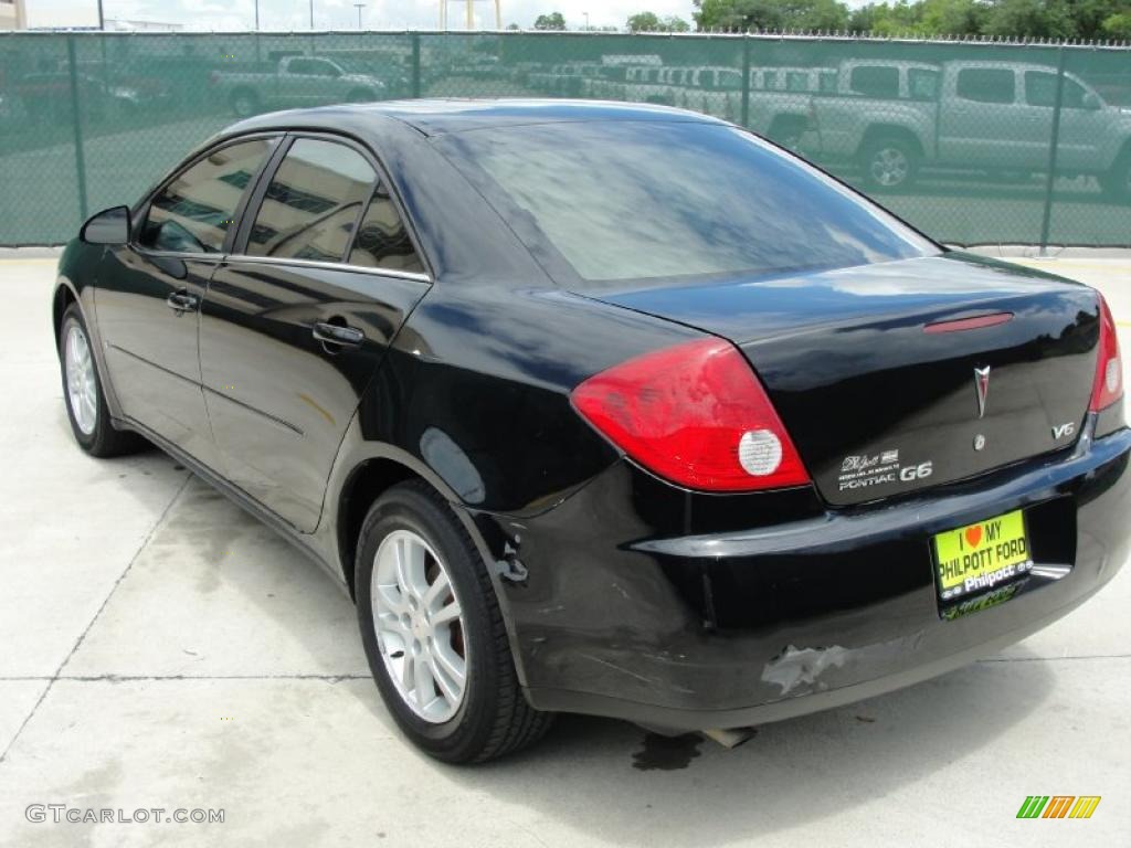 2006 G6 V6 Sedan - Black / Ebony photo #5
