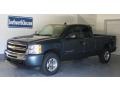 2010 Blue Granite Metallic Chevrolet Silverado 1500 LT Extended Cab 4x4  photo #1