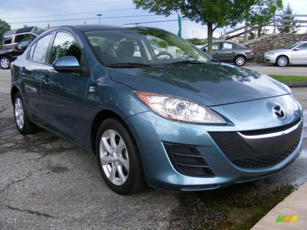 2010 MAZDA3 i Touring 4 Door - Gunmetal Blue Mica / Black photo #7