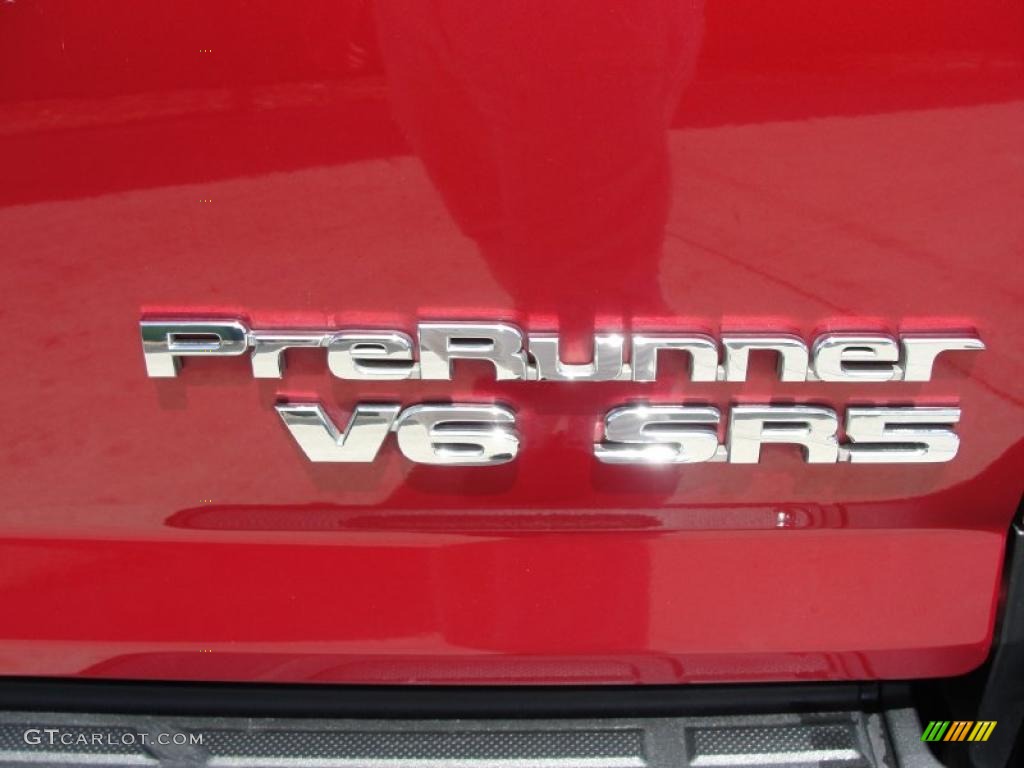 2007 Tacoma V6 SR5 PreRunner Double Cab - Impulse Red Pearl / Graphite Gray photo #22