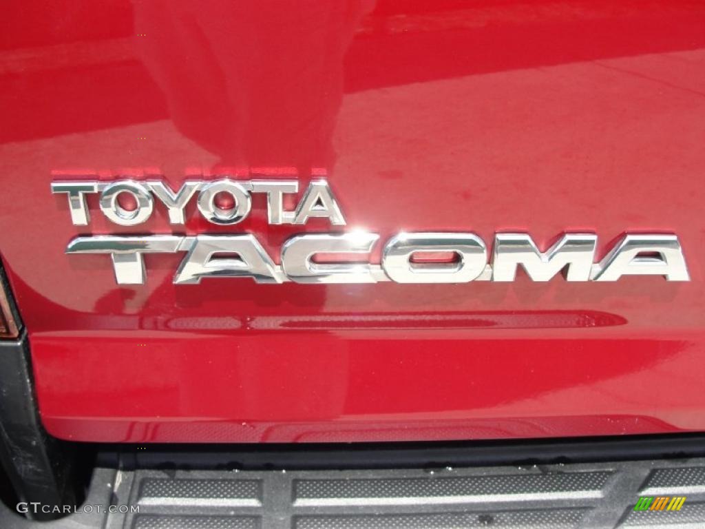 2007 Tacoma V6 SR5 PreRunner Double Cab - Impulse Red Pearl / Graphite Gray photo #23