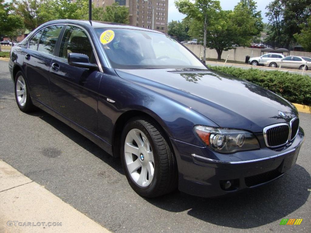 2008 7 Series 750i Sedan - Toledo Blue Metallic / Cream Beige photo #8