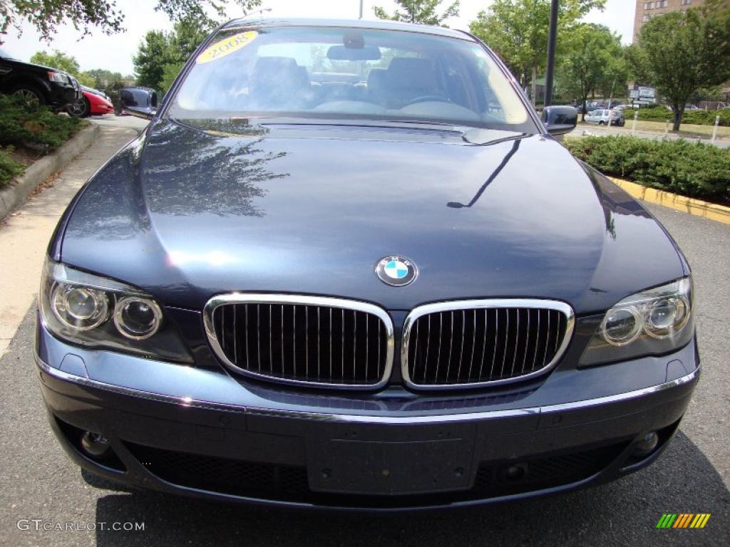 2008 7 Series 750i Sedan - Toledo Blue Metallic / Cream Beige photo #11