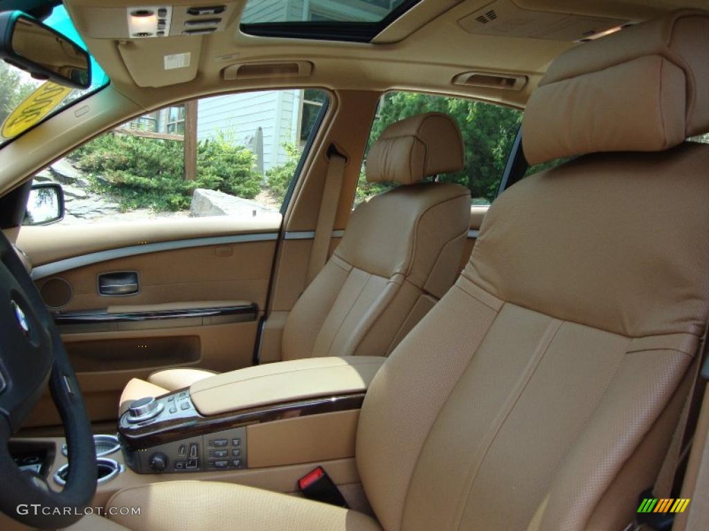 2008 7 Series 750i Sedan - Toledo Blue Metallic / Cream Beige photo #16