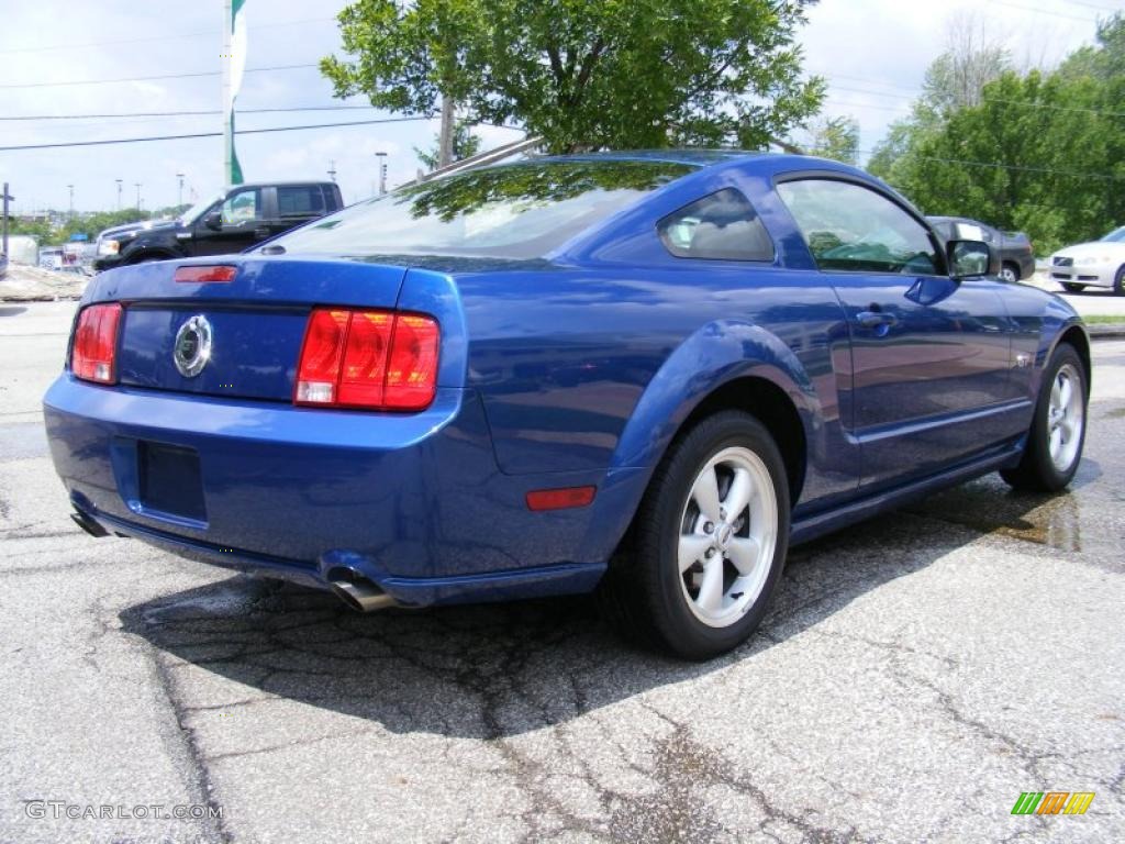 2007 Mustang GT Premium Coupe - Vista Blue Metallic / Dark Charcoal photo #5