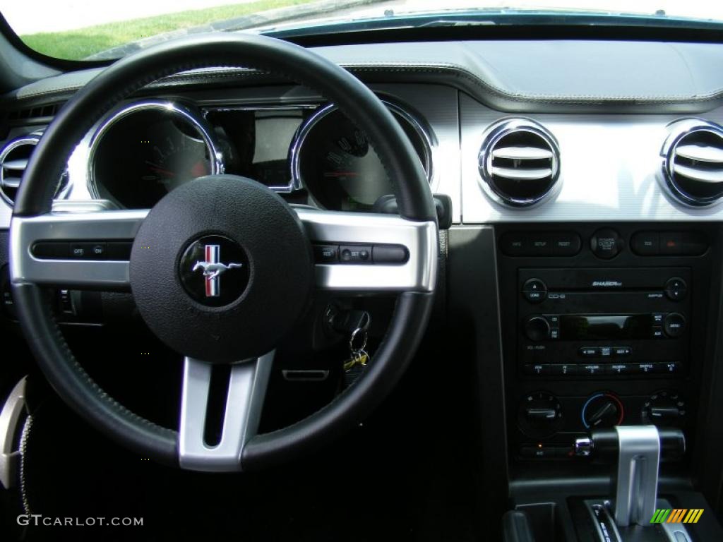 2007 Mustang GT Premium Coupe - Vista Blue Metallic / Dark Charcoal photo #15