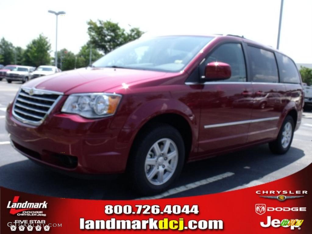 2010 Town & Country Touring - Deep Cherry Red Crystal Pearl / Medium Slate Gray/Light Shale photo #1