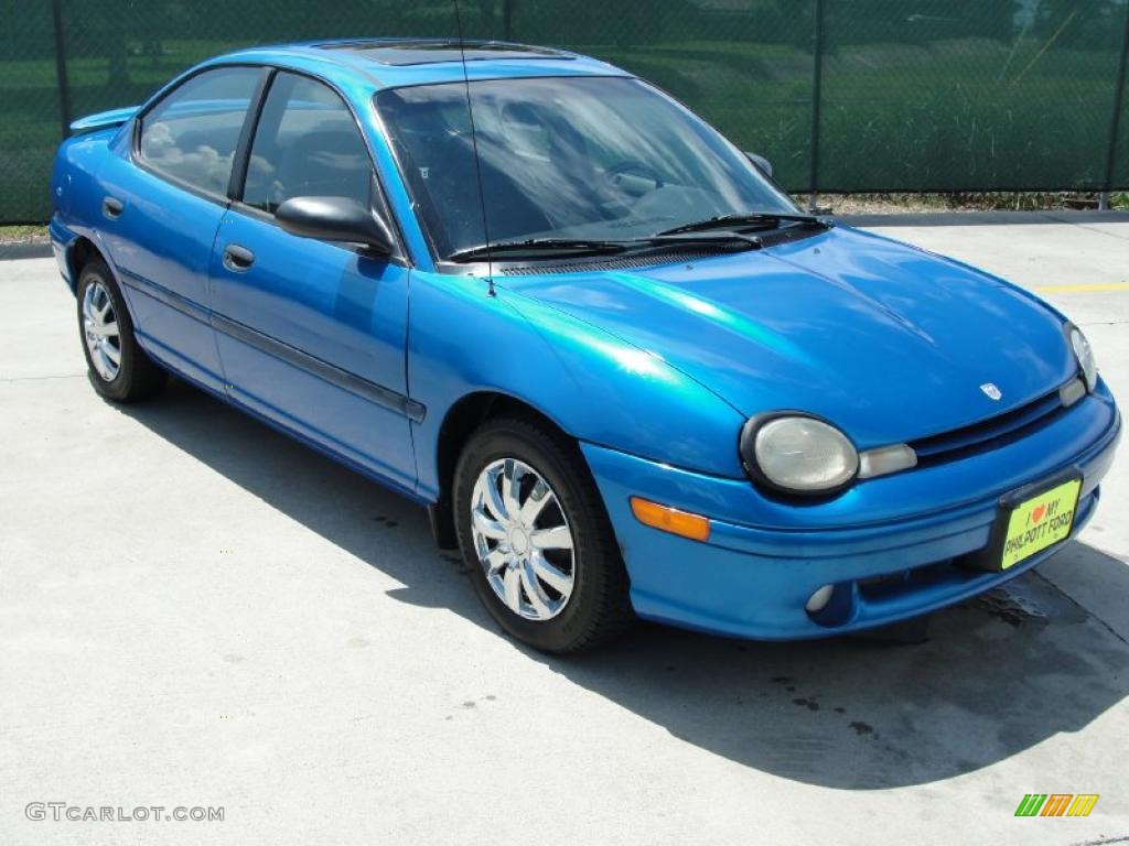 1998 Neon Highline Sedan - Intense Blue Pearl / Agate photo #1