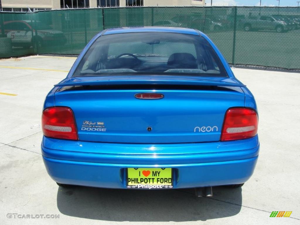 1998 Neon Highline Sedan - Intense Blue Pearl / Agate photo #4
