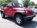 Flame Red - Wrangler Unlimited Rubicon 4x4 Photo No. 4