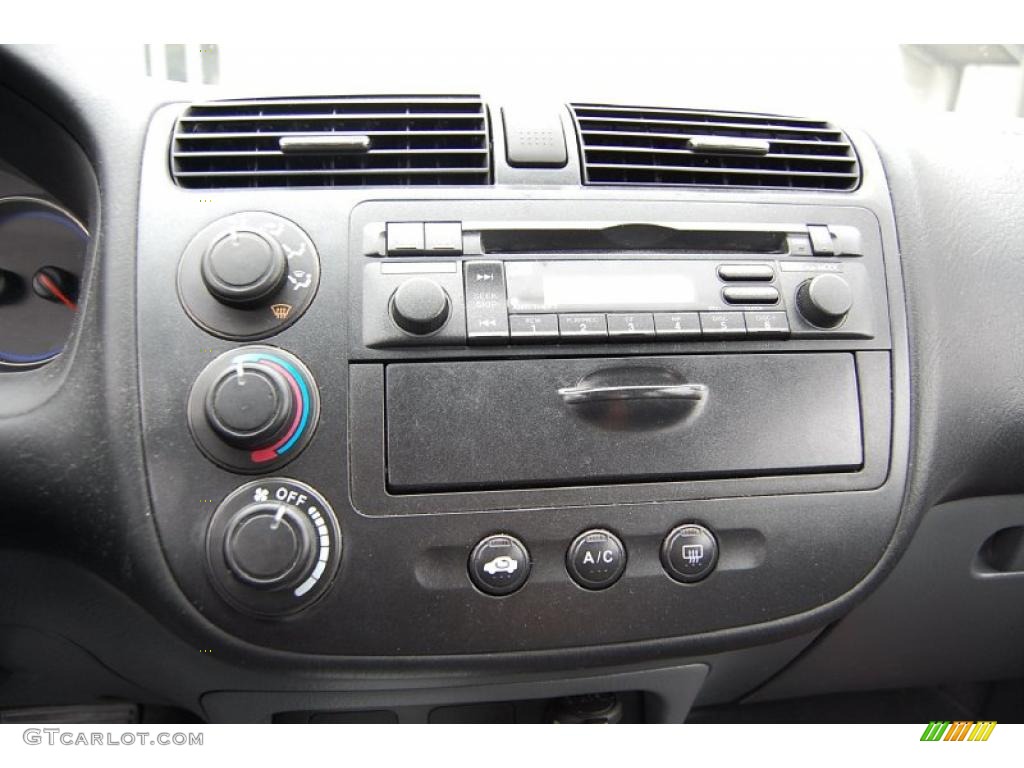 2003 Civic LX Sedan - Satin Silver Metallic / Gray photo #6