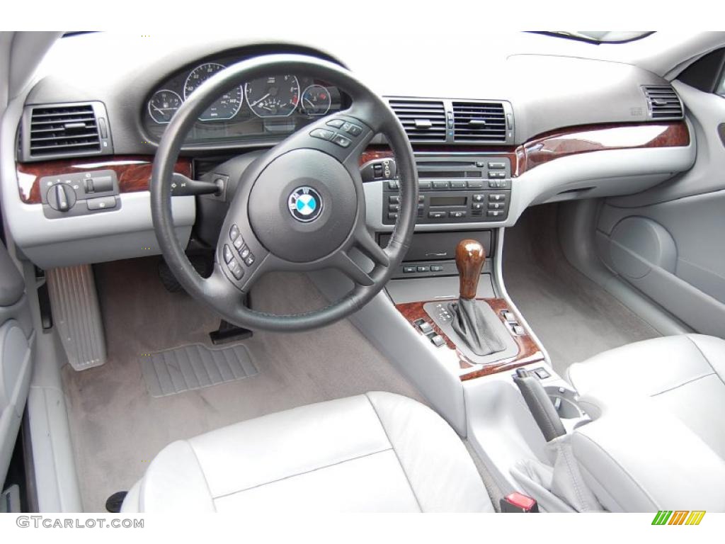 2005 3 Series 330i Coupe - Steel Blue Metallic / Grey photo #4