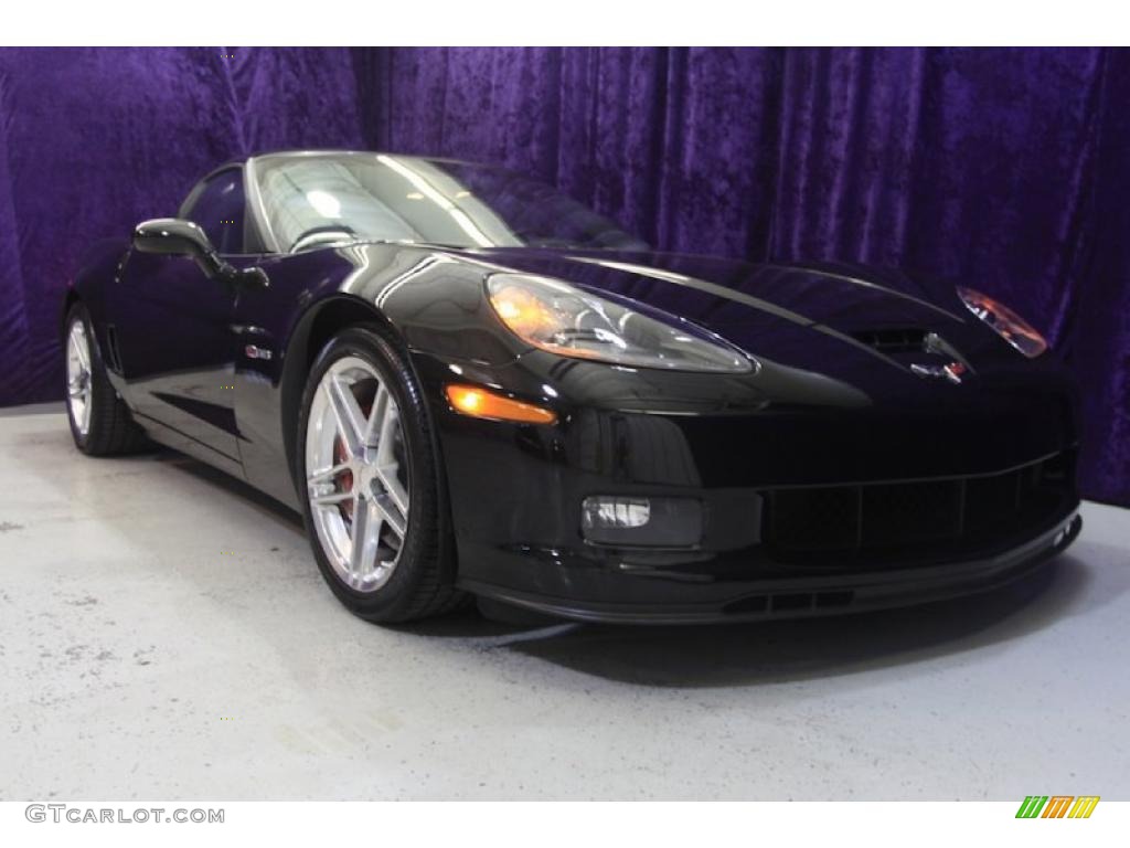 2008 Corvette Z06 - Black / Ebony photo #1