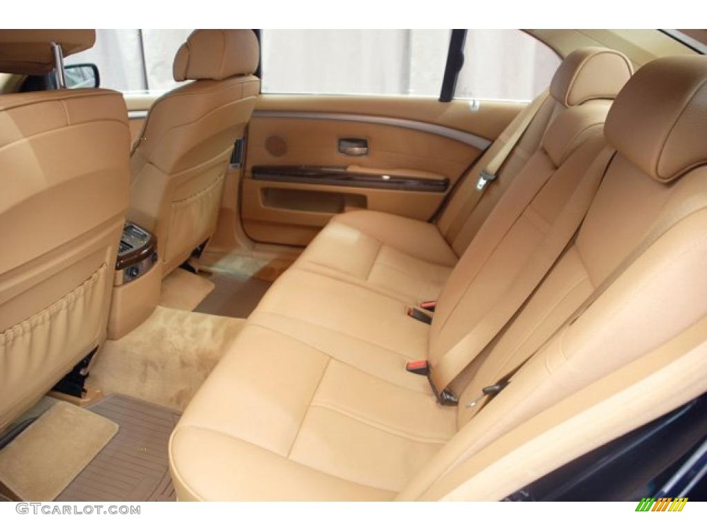 2008 7 Series 750Li Sedan - Monaco Blue Metallic / Natural Brown photo #6