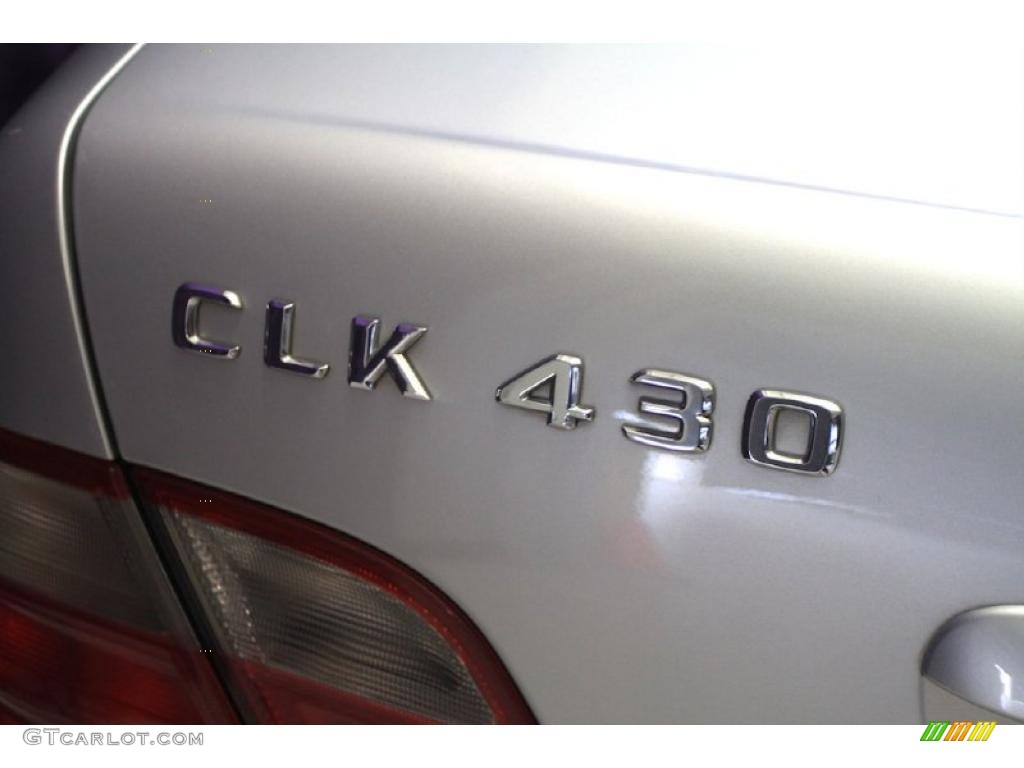 2002 CLK 430 Coupe - Brilliant Silver Metallic / Charcoal photo #21