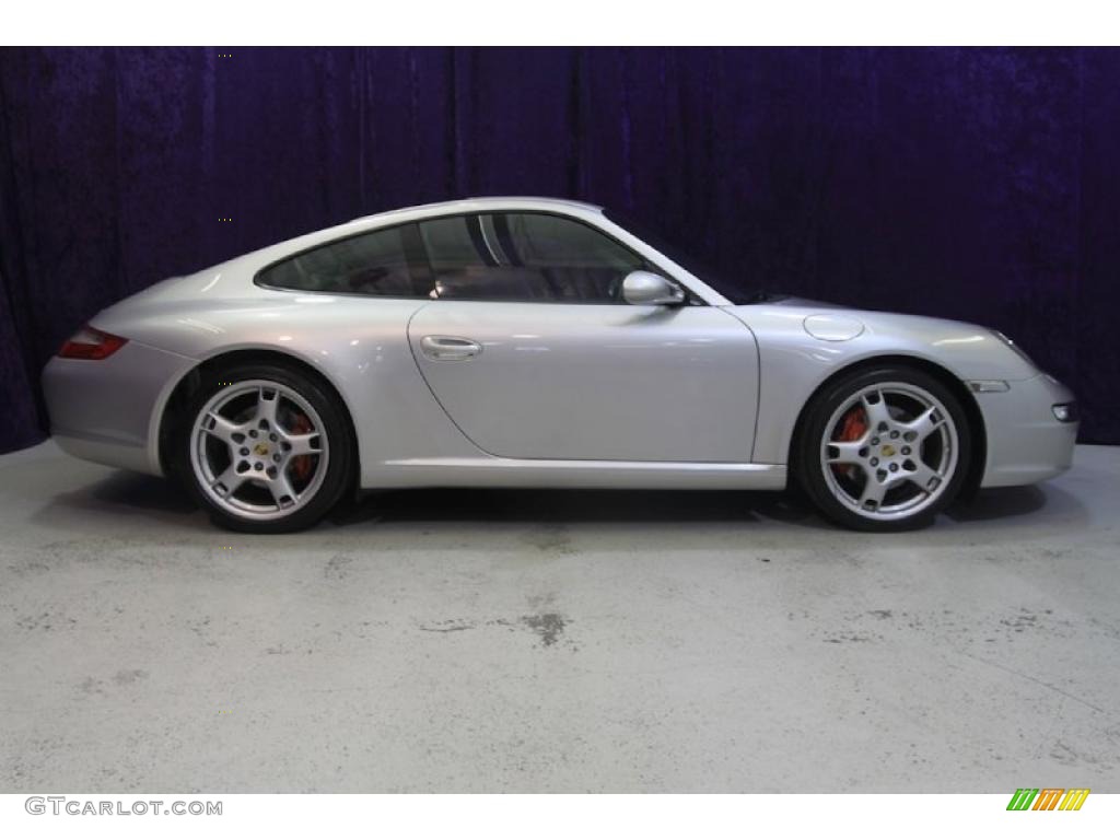 2007 911 Carrera S Coupe - Arctic Silver Metallic / Black photo #3