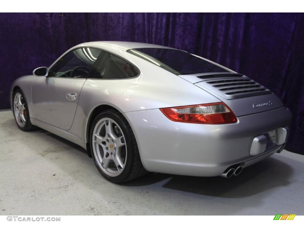 2007 911 Carrera S Coupe - Arctic Silver Metallic / Black photo #4