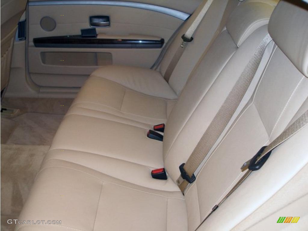 2008 7 Series 750Li Sedan - Monaco Blue Metallic / Beige photo #6
