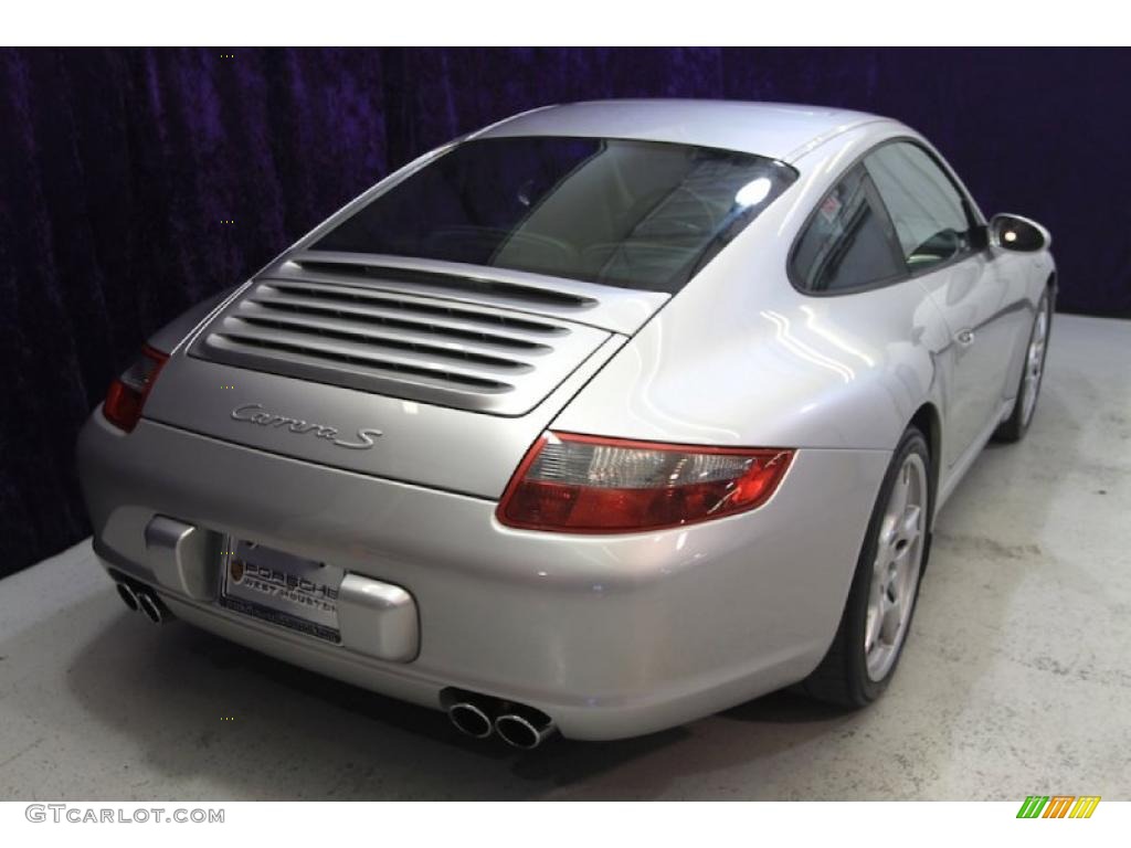 2007 911 Carrera S Coupe - Arctic Silver Metallic / Black photo #34