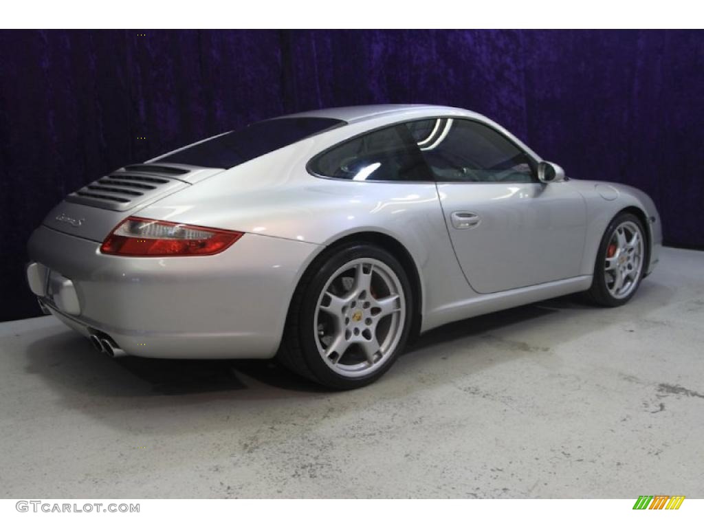 2007 911 Carrera S Coupe - Arctic Silver Metallic / Black photo #36