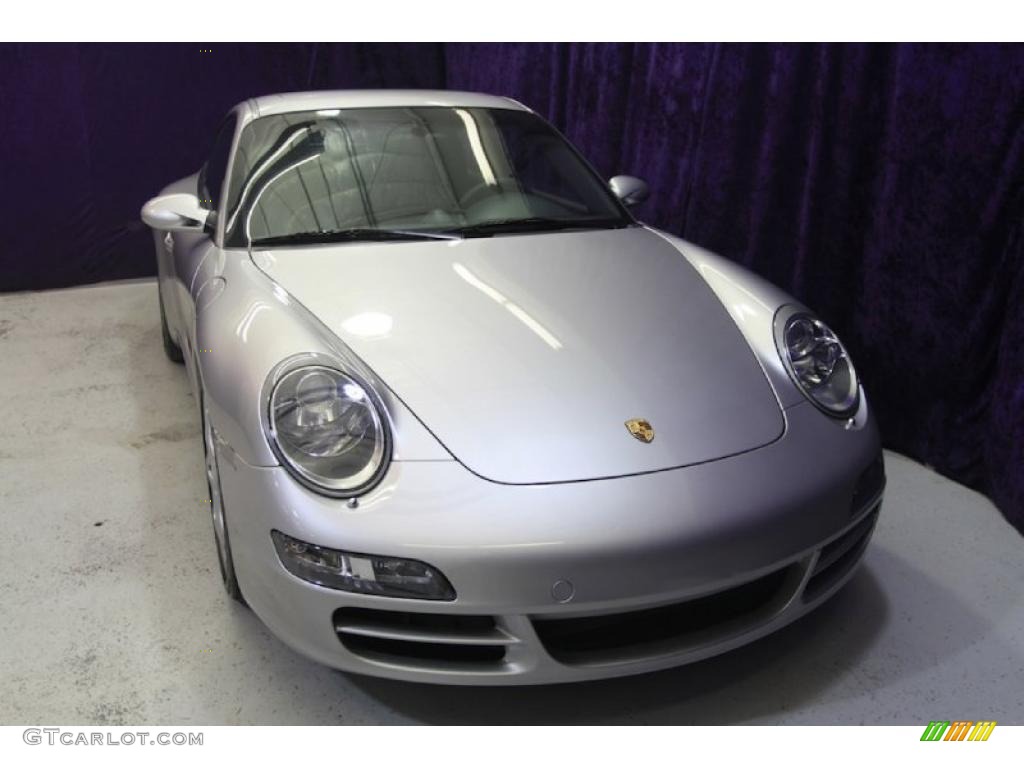 2007 911 Carrera S Coupe - Arctic Silver Metallic / Black photo #39