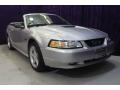 2000 Silver Metallic Ford Mustang GT Convertible  photo #1