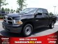 2010 Brilliant Black Crystal Pearl Dodge Ram 1500 ST Quad Cab  photo #1
