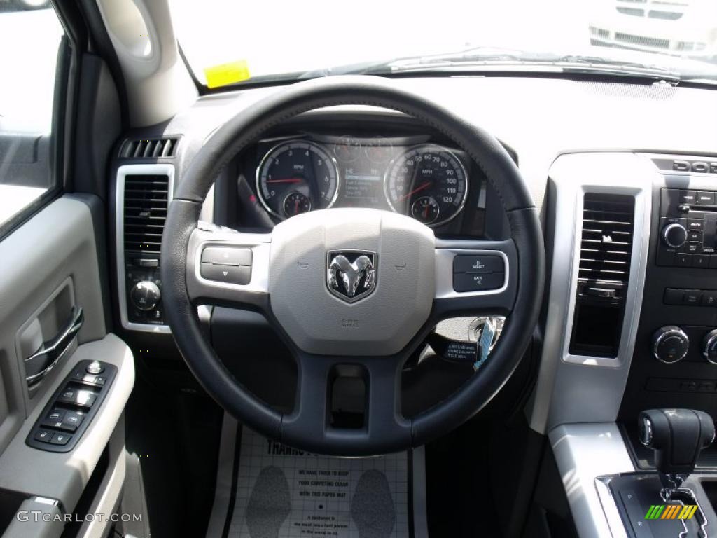 2010 Ram 1500 Big Horn Quad Cab - Light Graystone Pearl / Dark Slate/Medium Graystone photo #12