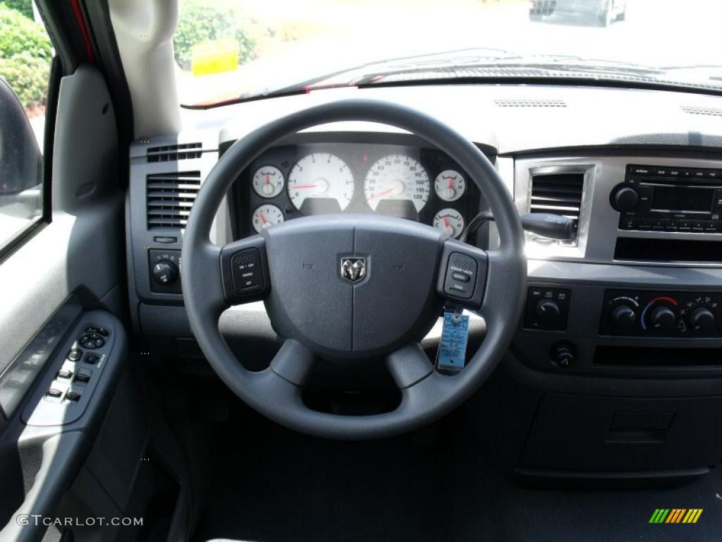 2007 Ram 1500 ST Quad Cab 4x4 - Flame Red / Medium Slate Gray photo #23