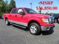 2010 Vermillion Red Ford F150 XLT SuperCrew  photo #1