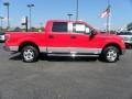 2010 Vermillion Red Ford F150 XLT SuperCrew  photo #2