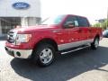 2010 Vermillion Red Ford F150 XLT SuperCrew  photo #6