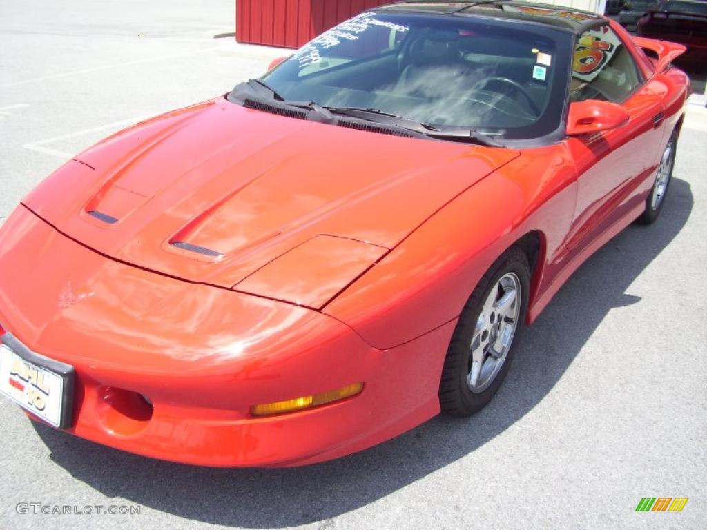 1997 Firebird Trans Am Coupe - Bright Red / Dark Pewter photo #2