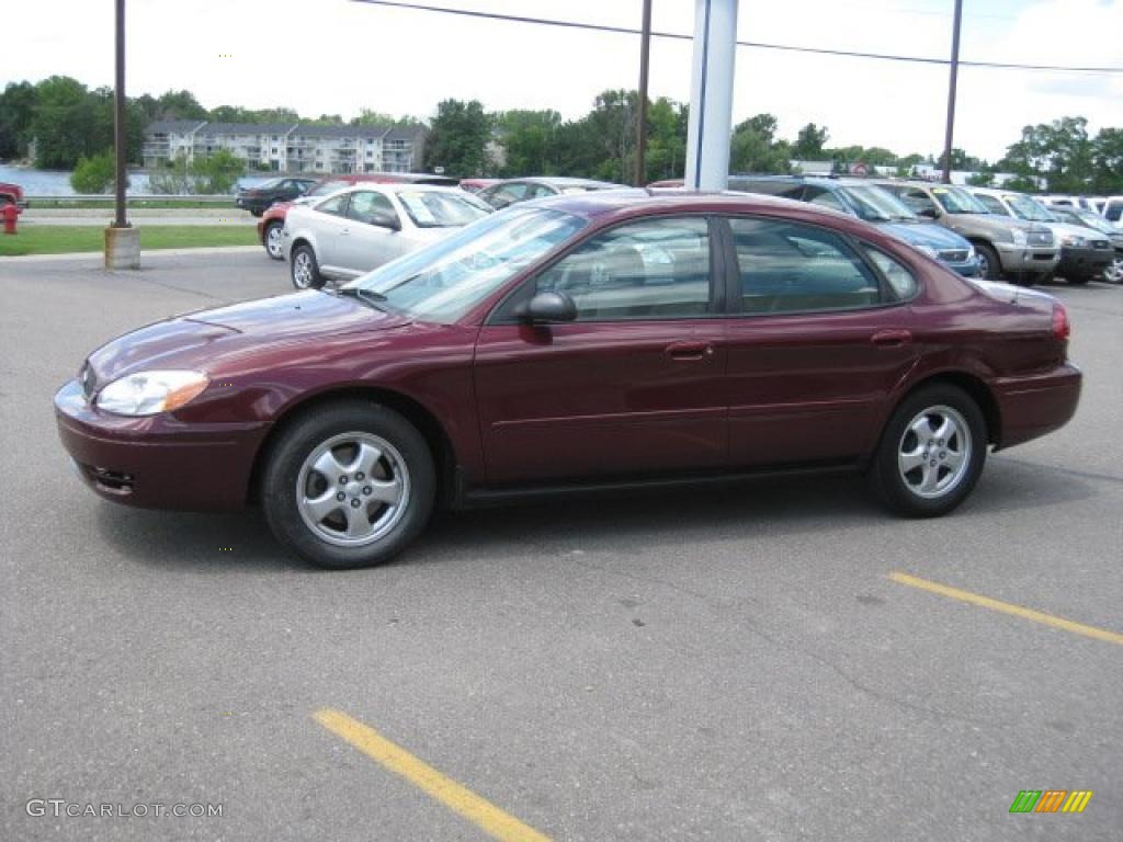 2006 Taurus SE - Merlot Metallic / Ebony Black photo #7