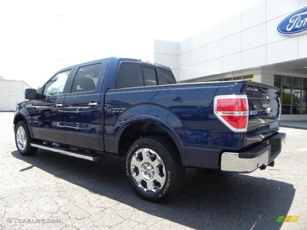 2010 F150 Lariat SuperCrew - Dark Blue Pearl Metallic / Black photo #33