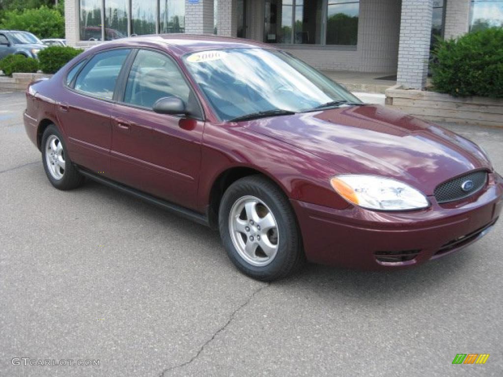 2006 Taurus SE - Merlot Metallic / Ebony Black photo #10