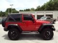 2010 Flame Red Jeep Wrangler Sport 4x4  photo #9