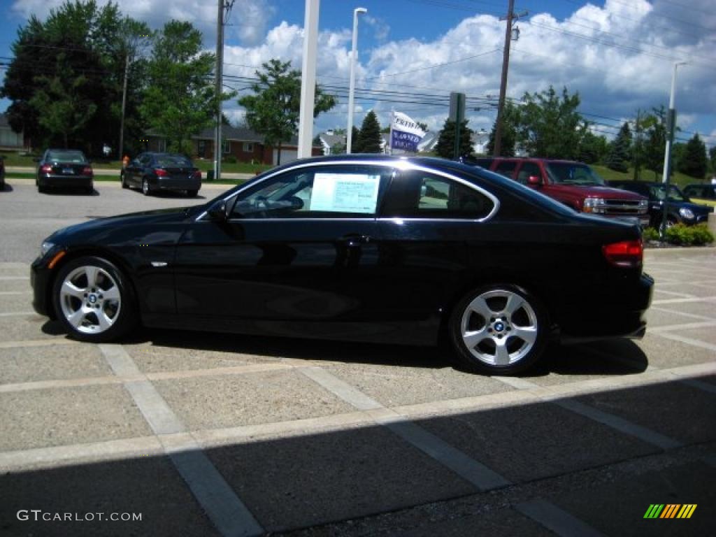 2008 3 Series 328i Coupe - Jet Black / Black Dakota Leather photo #5