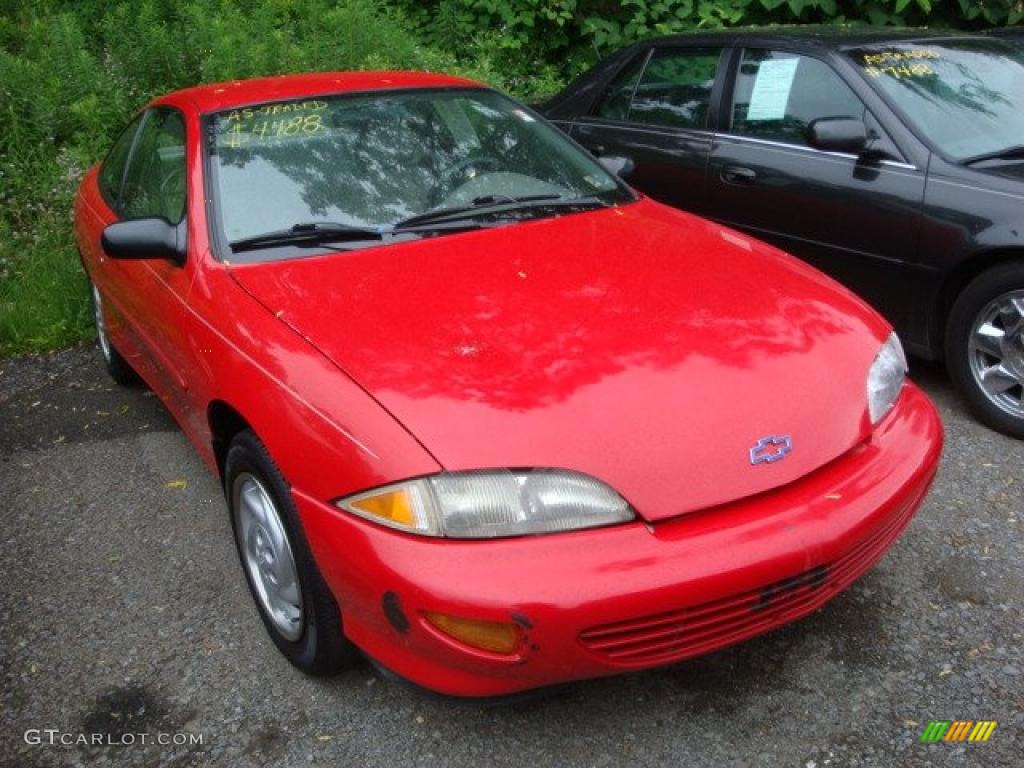 1998 Cavalier Coupe - Flame Red / Gray photo #1