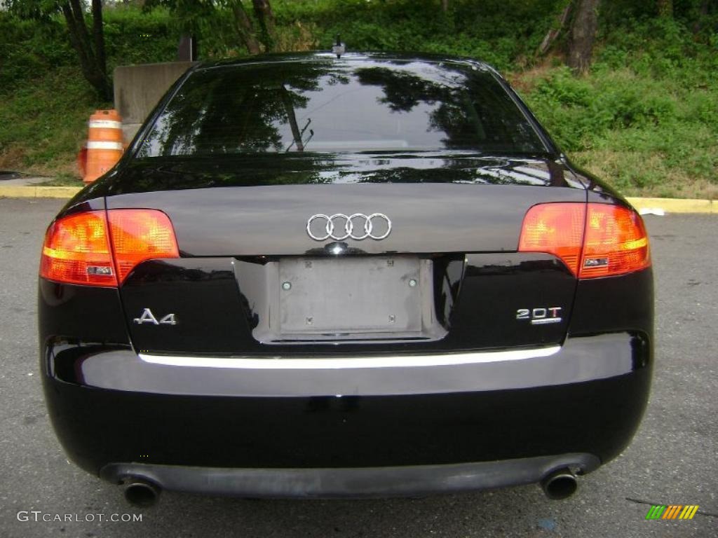 2006 A4 2.0T quattro Sedan - Brilliant Black / Ebony photo #8