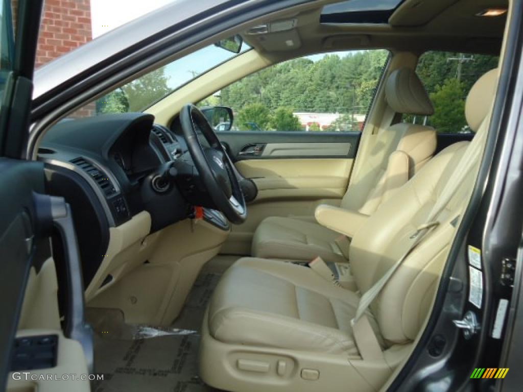 2009 CR-V EX-L 4WD - Urban Titanium Metallic / Ivory photo #6