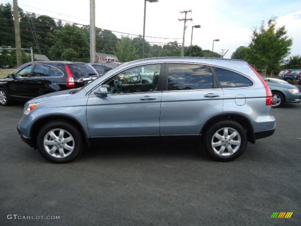 2009 CR-V EX-L 4WD - Glacier Blue Metallic / Gray photo #2