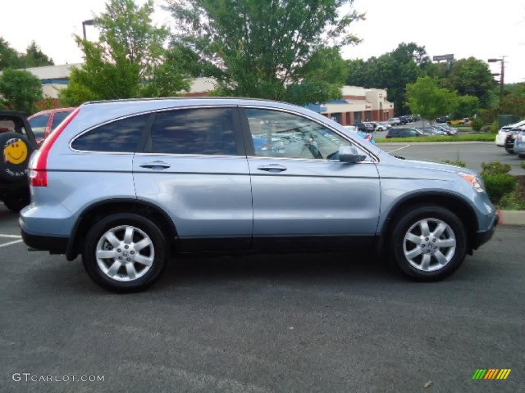 2009 CR-V EX-L 4WD - Glacier Blue Metallic / Gray photo #5