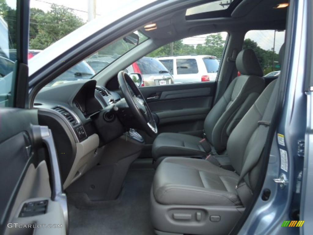 2009 CR-V EX-L 4WD - Glacier Blue Metallic / Gray photo #6