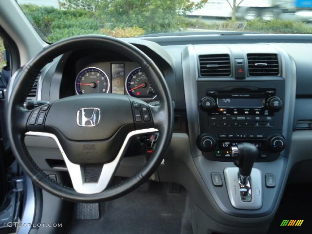 2009 CR-V EX-L 4WD - Glacier Blue Metallic / Gray photo #9