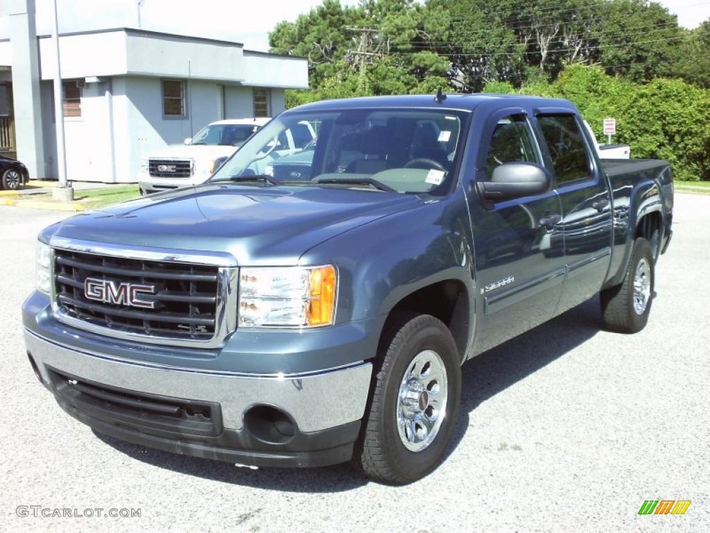 2008 Sierra 1500 Crew Cab - Stealth Gray Metallic / Dark Titanium photo #1
