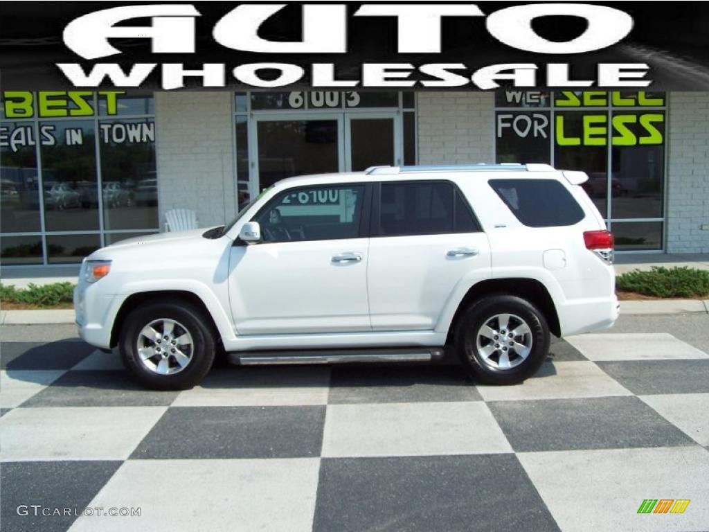 2010 4Runner SR5 - Blizzard White Pearl / Sand Beige photo #1