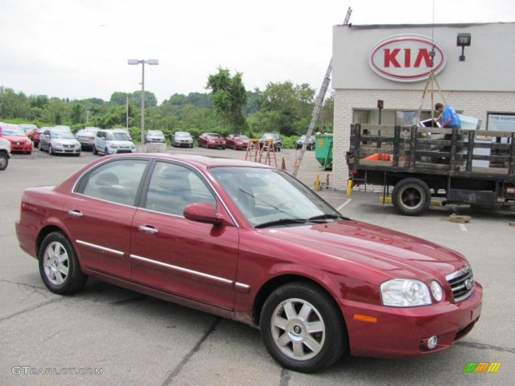 2006 Optima EX - Radiant Red / Beige photo #1