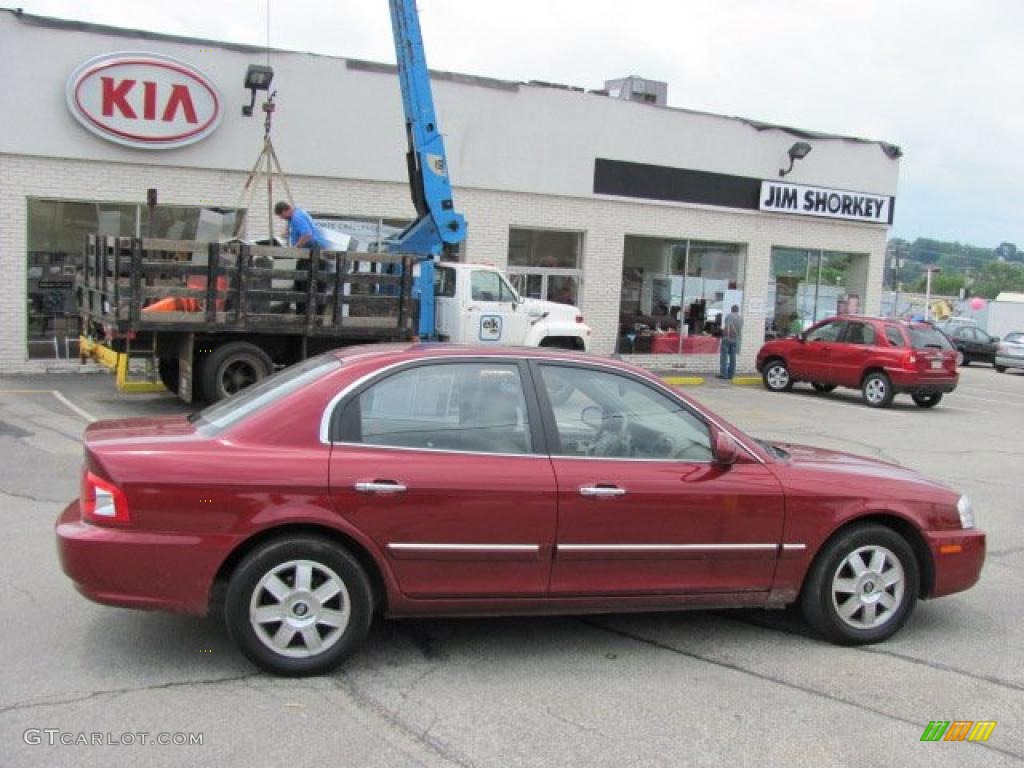 2006 Optima EX - Radiant Red / Beige photo #2