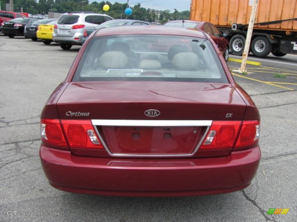 2006 Optima EX - Radiant Red / Beige photo #4